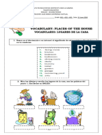 Vocabulary: Places of The House: Vocabulario: Lugares de La Casa