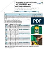 Eye Wash Inspection Checklist