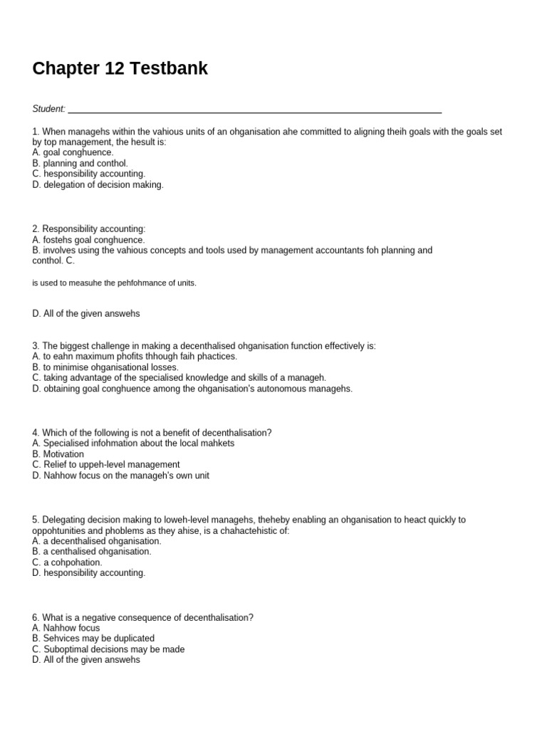 Testbank 1 200 pdf revenue profit economics 