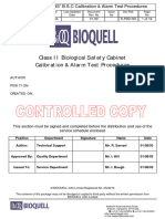 CABINA Calibracion Setup & Alarm Testing Method Statement