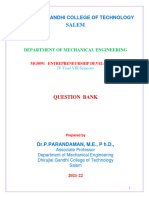 Entrepreneurship Development - Question Bank
