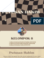 Kelompok 8 Haper Putusan Hakim 