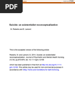 Roberts M., Lamont E. Suicide An Existentialist Reconceptualization