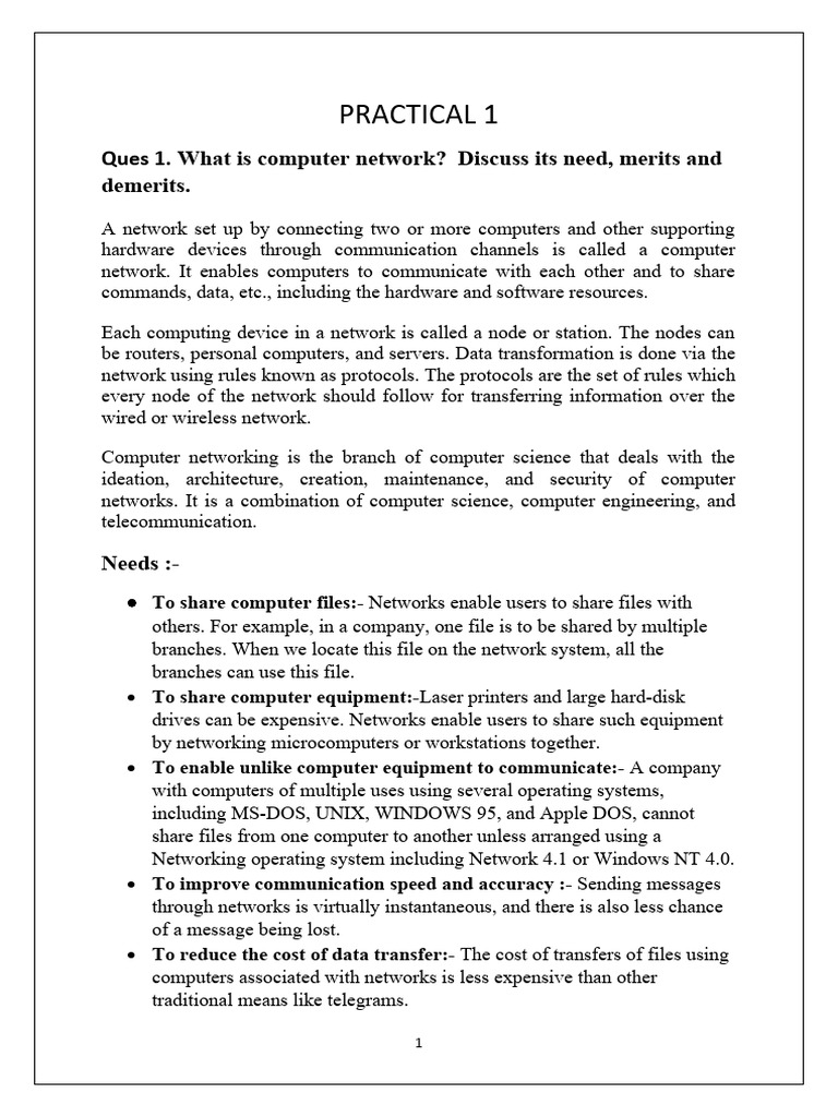 Computer Network and PDF Osi Model Network Topology