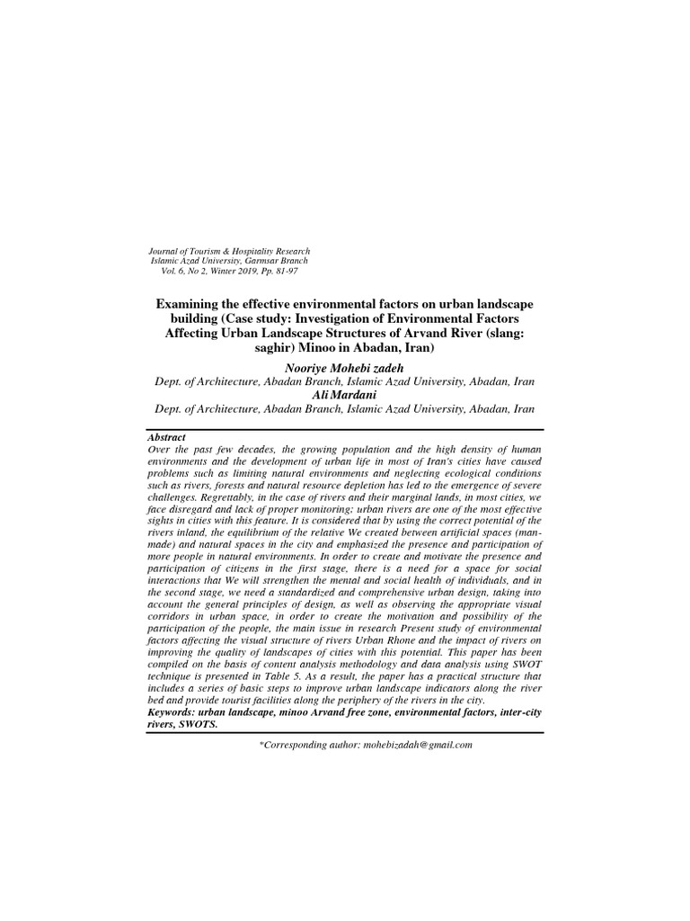 Tourism volume 6 issue 2 pages 81 97 pdf