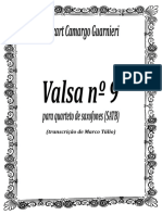 Valsa 9 Guarnieri - Quarteto de Saxofones (SATB) - Score & Parts