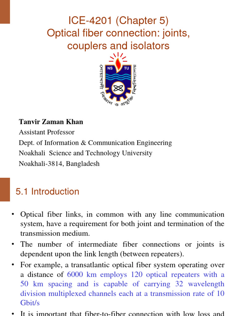 Optical Fiber Joints and Connectors Guide | PDF | Optical Fiber ...