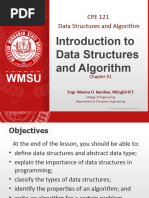 CPE121 - Chapter01 - Introduction To Data Structures and Algorithm