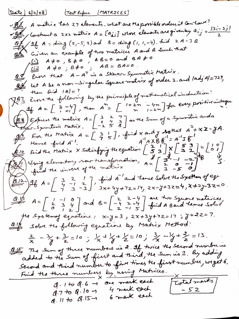 Maths Papers | PDF
