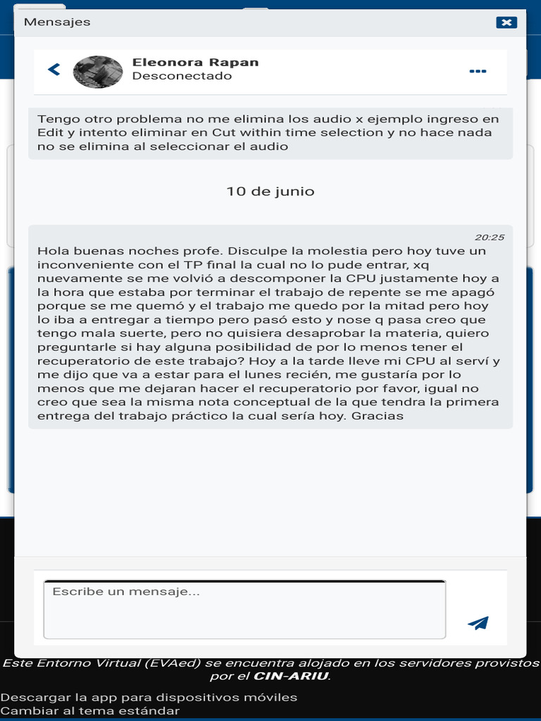 Mensajes Eleonora Rapan | PDF | Informática