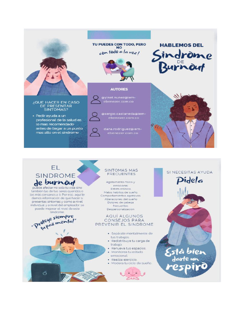 Folleto Sindrome De Burnout Pdf
