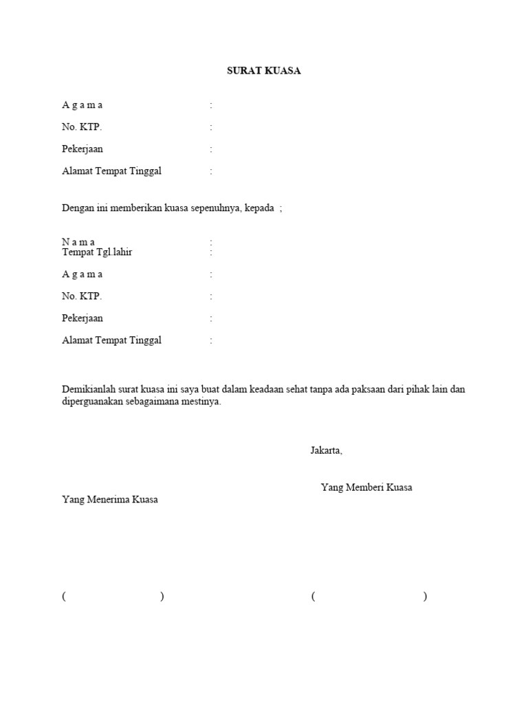 Surat Kuasa Kematian | PDF