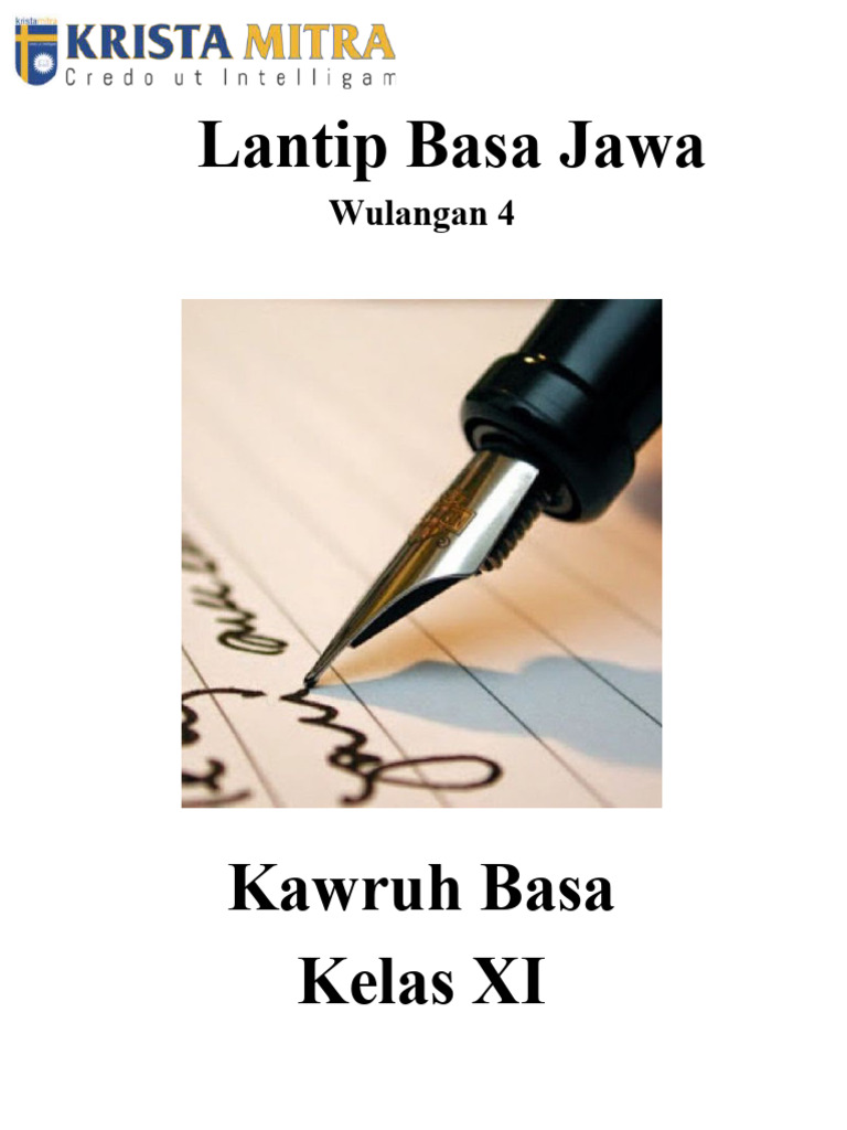 Lantip Basa Jawa: Wulangan 4 | PDF