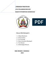 Lembaran Praktikum Mata Pelajaran Biologi Percobaan Fotosintesis Igenhousz