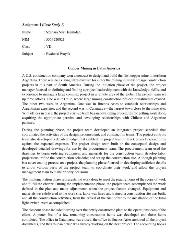 Copper Mining Project Case Study | PDF | Procurement | Business