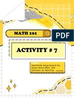 Activity 7 Math 101