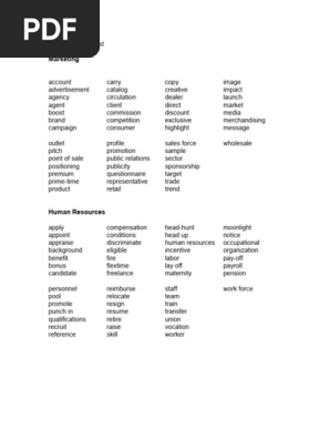 Business Word List