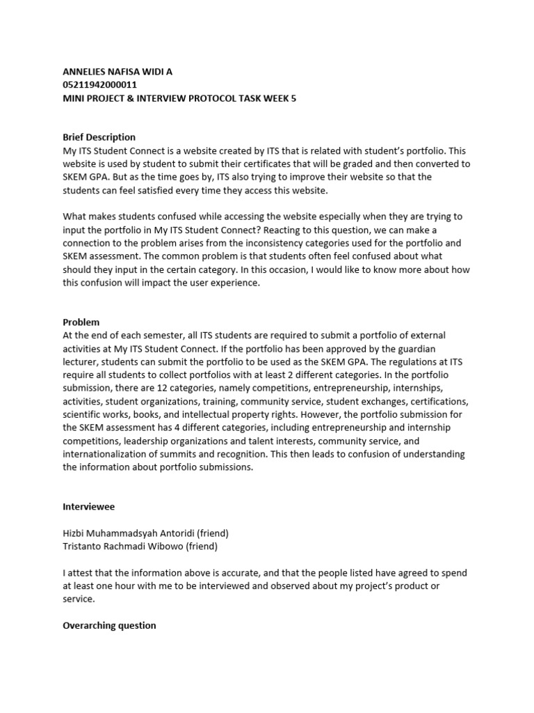 Interview Protocol Example | Download Free PDF | Experience | Human ...
