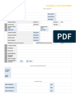 Payroll Change Form