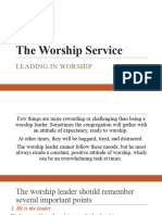 The Worship Service