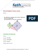 Exercices Aire de Triangle Et Racines Carrees Maths Troisieme 912