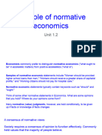 The Role of Normative Economics