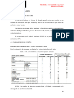 Red de Desague: Memoria Tecnica de Calculo Hidrosanitaria