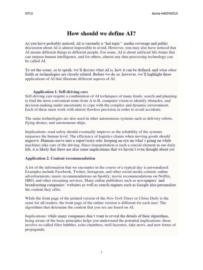Introduction to ai pdf artificial intelligence intelligence ai