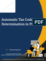 Automatic Tax Code in PO