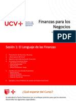Sesión 1 - Finanzas para Los Negocios