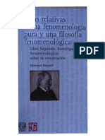Edmund Husserl - Ideas Relativas A Una Fenomenologia Pura y Una Filosofia Fenomenologica. Libro Segundo