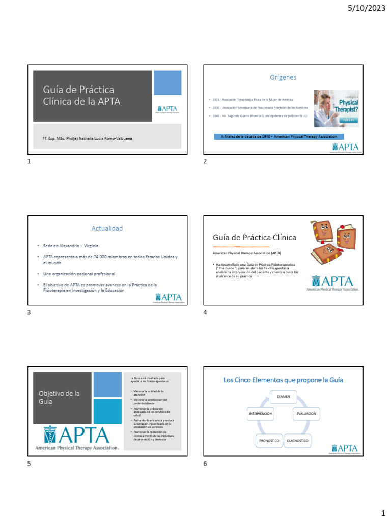 Apta y Dx Ft - 2023 | PDF | Terapia física | Diagnostico medico