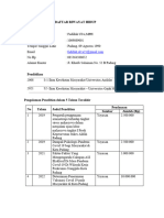 DAFTAR RIWAYAT HIDUP - Fadillah Ulva