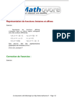 Exercices Representation de Fonctions Lineaires Et Affines Maths Troisieme 901