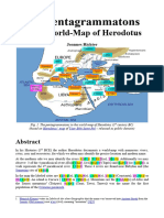 The Pentagrammatons in The World-Map of Herodotus