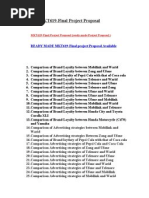 Proposal of Mkt619 Project Marketing