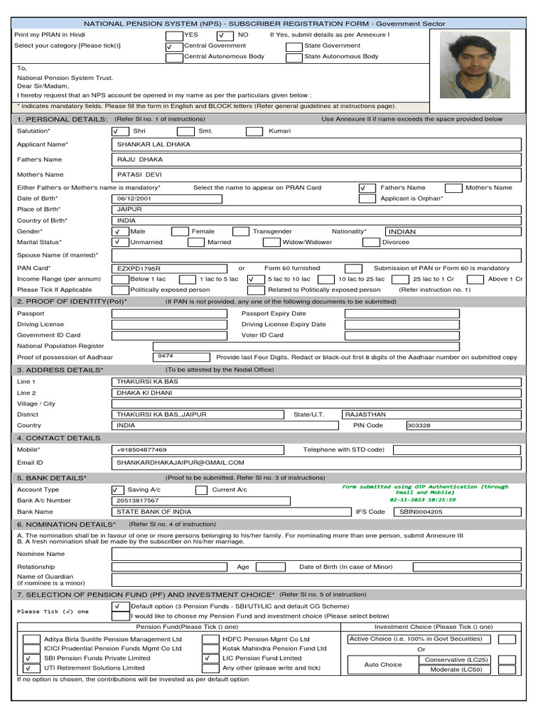 Otpauthenticate 110149643235 11917499 eNPSForm | PDF | Identity ...
