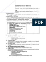 Especificaciones Tecnicas Der La Bolsa de 18x26