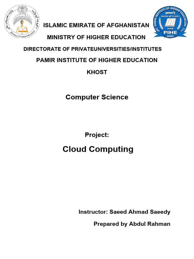 Cloud Computing Project Report | PDF