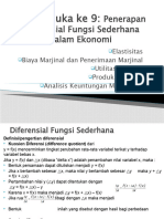 9'. Turunan Sederhana Elastisitas Permintaan Dan Penawaran