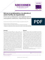 Adicciones: Del Uso No Problemático A La Adicción Al Móvil: Perfiles de Impulsividad