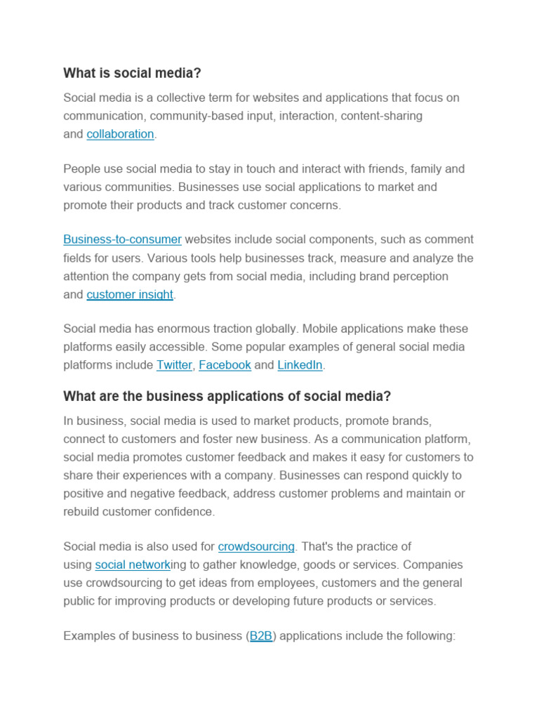 What Is Social Media PDF Popular Culture & Media Studies Social Media