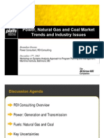 Power, Natural Gas and Coal Market Trends and Industry Issues