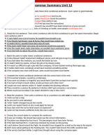 Grammar Summary Unit 12 PDF