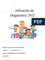 Planificación de Diagnóstico 2022 Sociales
