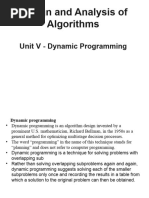 DAA - Unit V - Dynamic Programming