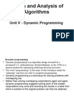 DAA - Unit V - Dynamic Programming