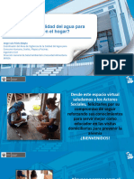 U03 S04 (AV) ¿Cómo Cuidar La Calidad Del Agua para Consumo Humano en El Hogar