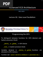 Lecture 30 GPU Programming Loop Parallelism