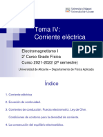 Diapositivas Tema IV-Corriente Eléctrica-2022